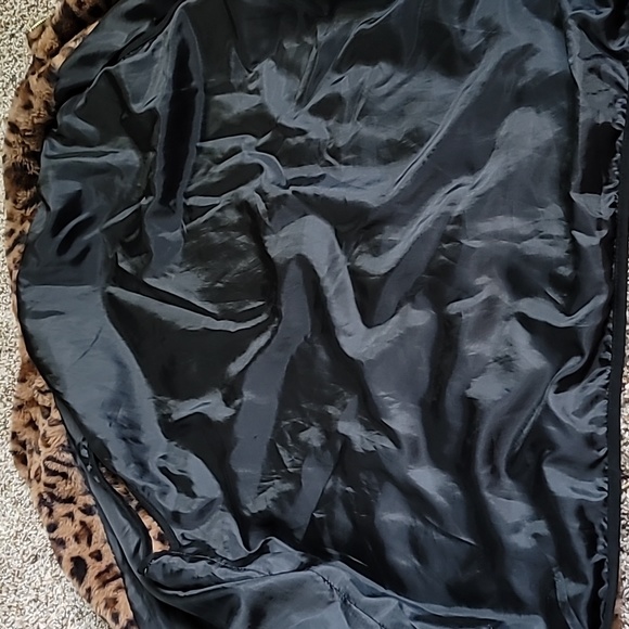 Beauciel vest 3X zip faux fur cabincore baddie animal print - Picture 9 of 13